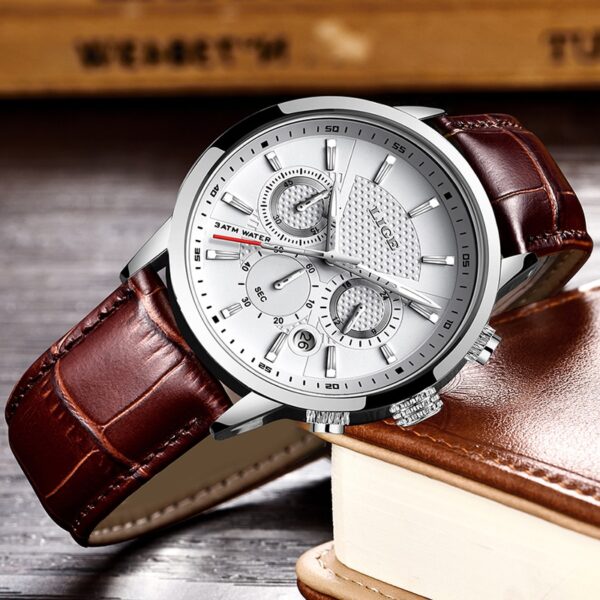 Chronograph Waterproof Sport Automatic Date Quartz Watch - Image 3