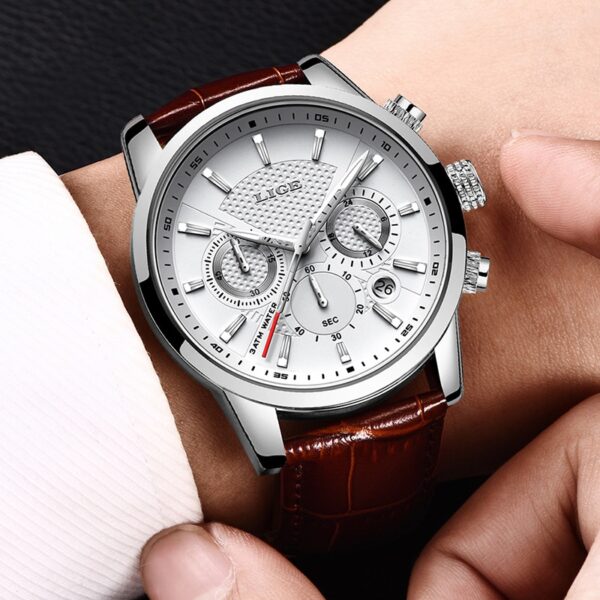 Chronograph Waterproof Sport Automatic Date Quartz Watch - Image 5