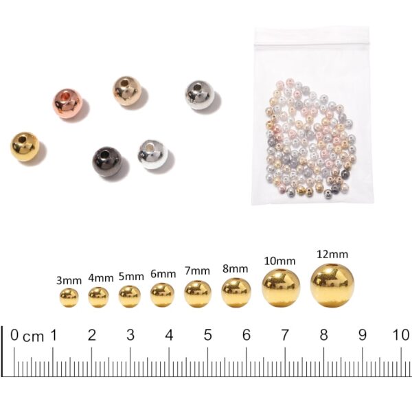 3 4 5 6 7 8 10 12mm 50-500pcs Plastic Ball Beads - Image 2