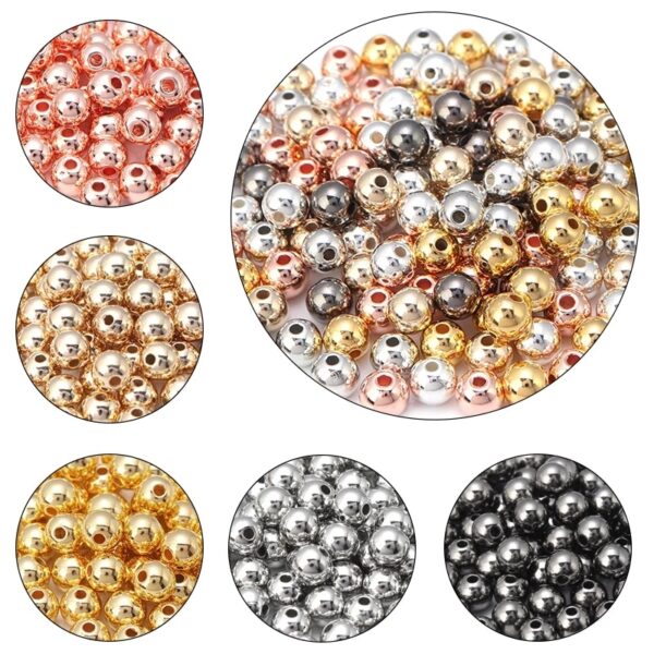 3 4 5 6 7 8 10 12mm 50-500pcs Plastic Ball Beads