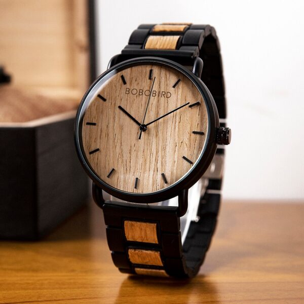 Wood Luxury Quartz Simple Ultra-thin Watch for Man - Image 2