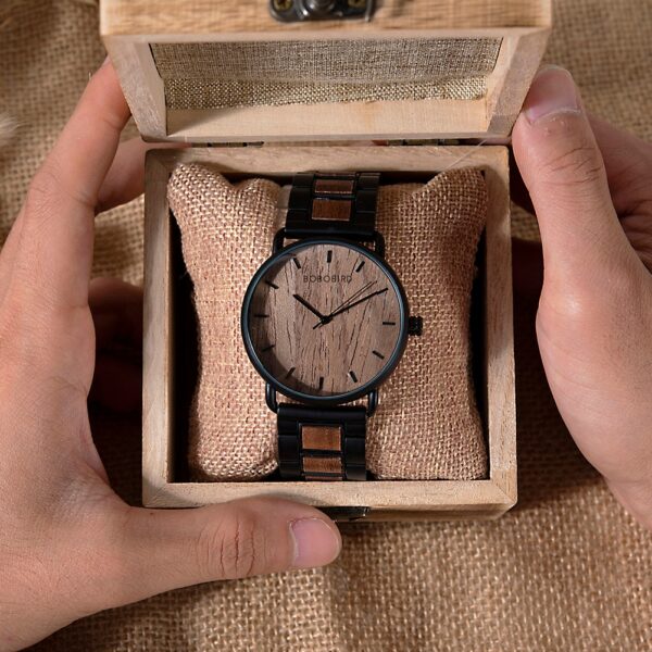 Wood Luxury Quartz Simple Ultra-thin Watch for Man - Image 6