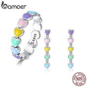 925 Sterling Silver Rainbow Series Jewellery Set