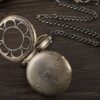 Mechanical Hand Wind Pocket Watch with Fob Chain - Image 5
