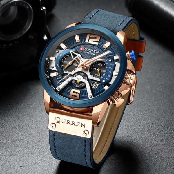 Casual Luxury Military Leather Sport Watches - Image 3