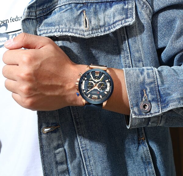 Casual Luxury Military Leather Sport Watches - Image 4