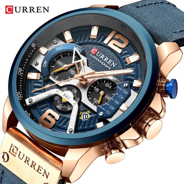 Casual Luxury Military Leather Sport Watches