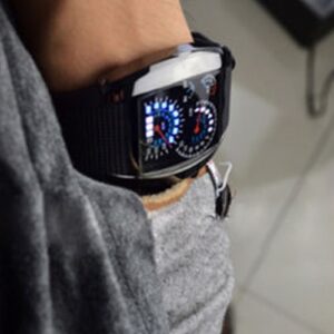 Men’s Stainless Steel Sport Analog Quartz LED Watch
