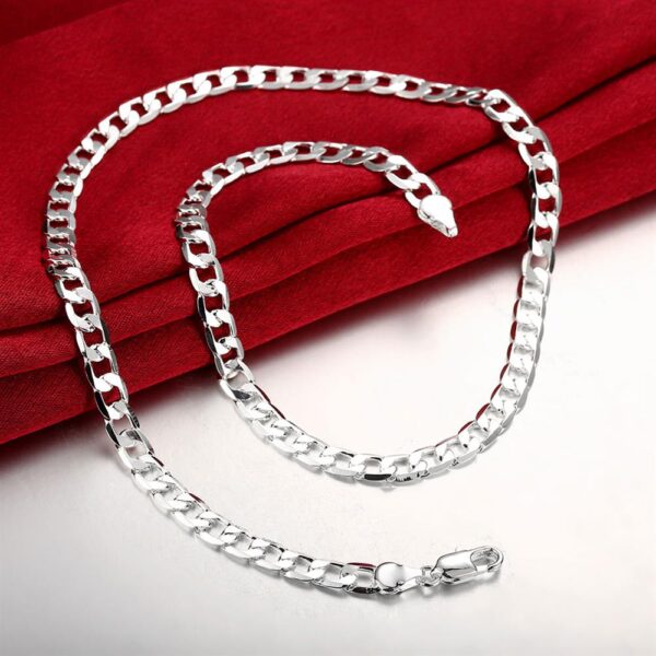 Unisex 925 Sterling Silver Jewellery Set