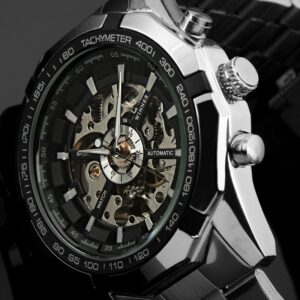 Automatic Skeleton Mechanical Military Watch