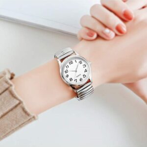 Couples’ Flexible Stretch Band Quartz Watches
