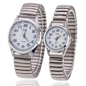 Couples’ Flexible Stretch Band Quartz Watches