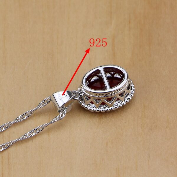 925 Silver Birthstone Charm Jewellery Sets