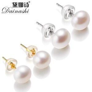 Natural Freshwater Pearl Stud Earrings