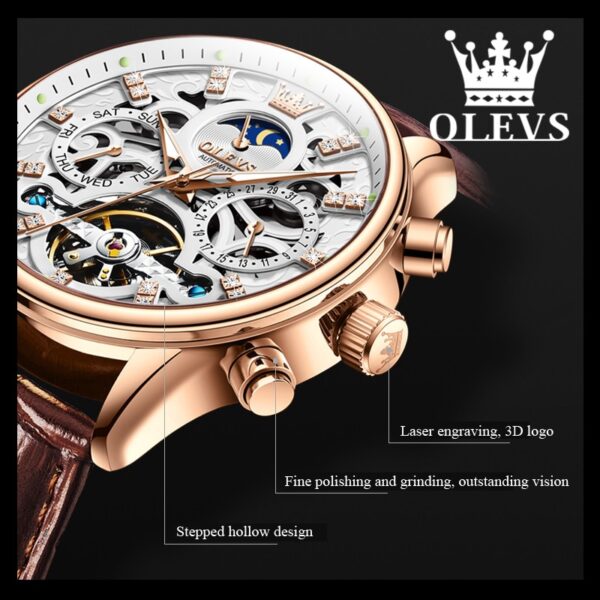 Automatic Mechanical Wrist Watch for Men - Image 3