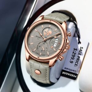 Fashion Chronograph Leather Quartz Watch