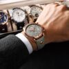 Fashion Chronograph Leather Quartz Watch - Image 6