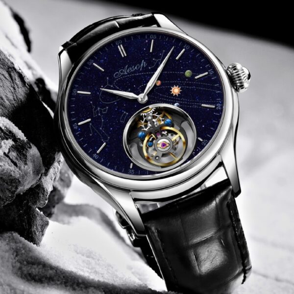 Milky Way Star Sapphire Dial Mechanical Wrist Watch - Image 3