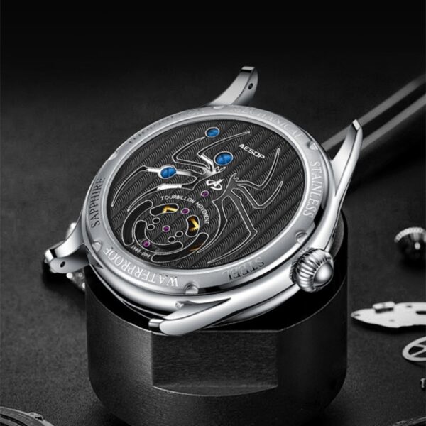 Milky Way Star Sapphire Dial Mechanical Wrist Watch - Image 6