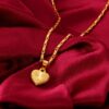 Pure 24k Gold Colour Clavicle Chain Necklace
