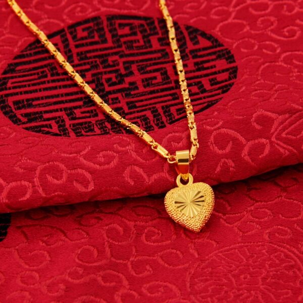 Pure 24k Gold Colour Clavicle Chain Necklace