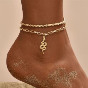 Female Simple Heart Anklet
