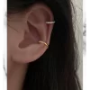 2 Pcs/Bag Non-Pierced Clip-on Crystal Ear Cuffs