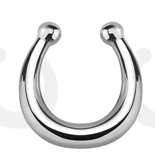 1 Pcs Stainless Steel Clip-On Nose Ring