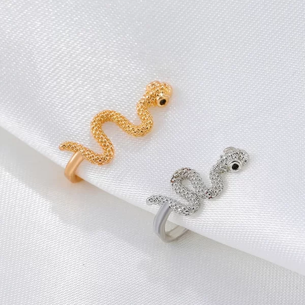 1Pcs Stainless Steel Non-Piercing Snake Nose Ring