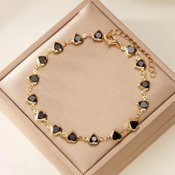 Vintage Boho Zircon Charm Anklet for Women